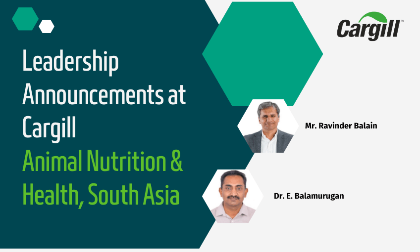 Leadership Announcements at Cargill Animal Nutrition & Health, South