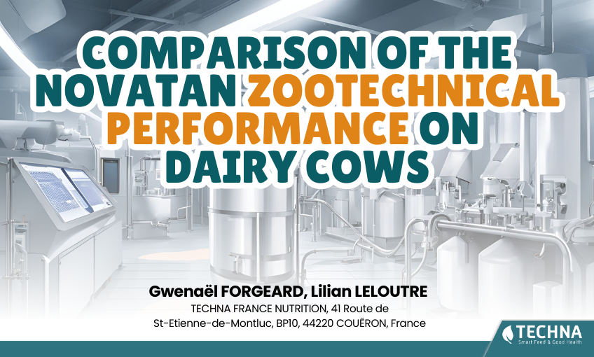 COMPARISON OF THE NOVATAN ZOOTECHNICAL PERFORMANCE ON DAIRY COWS - SR ...