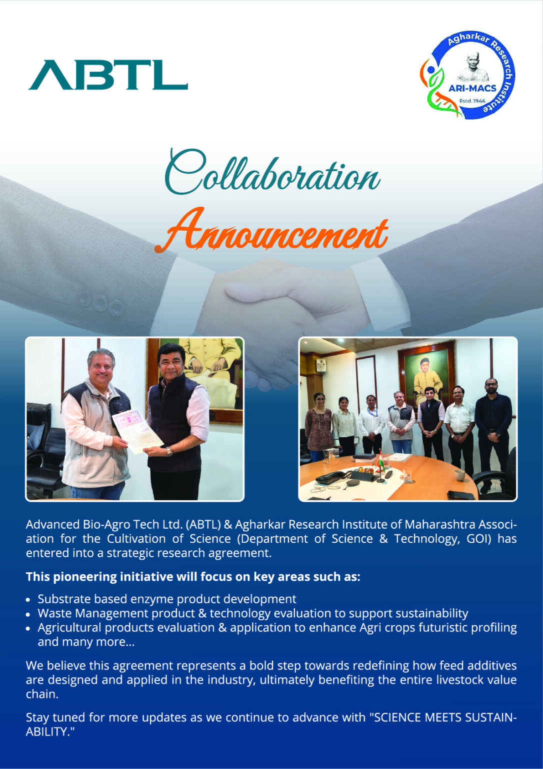 Abtl Investering ABTL Collaboration Announcement - SR Publications